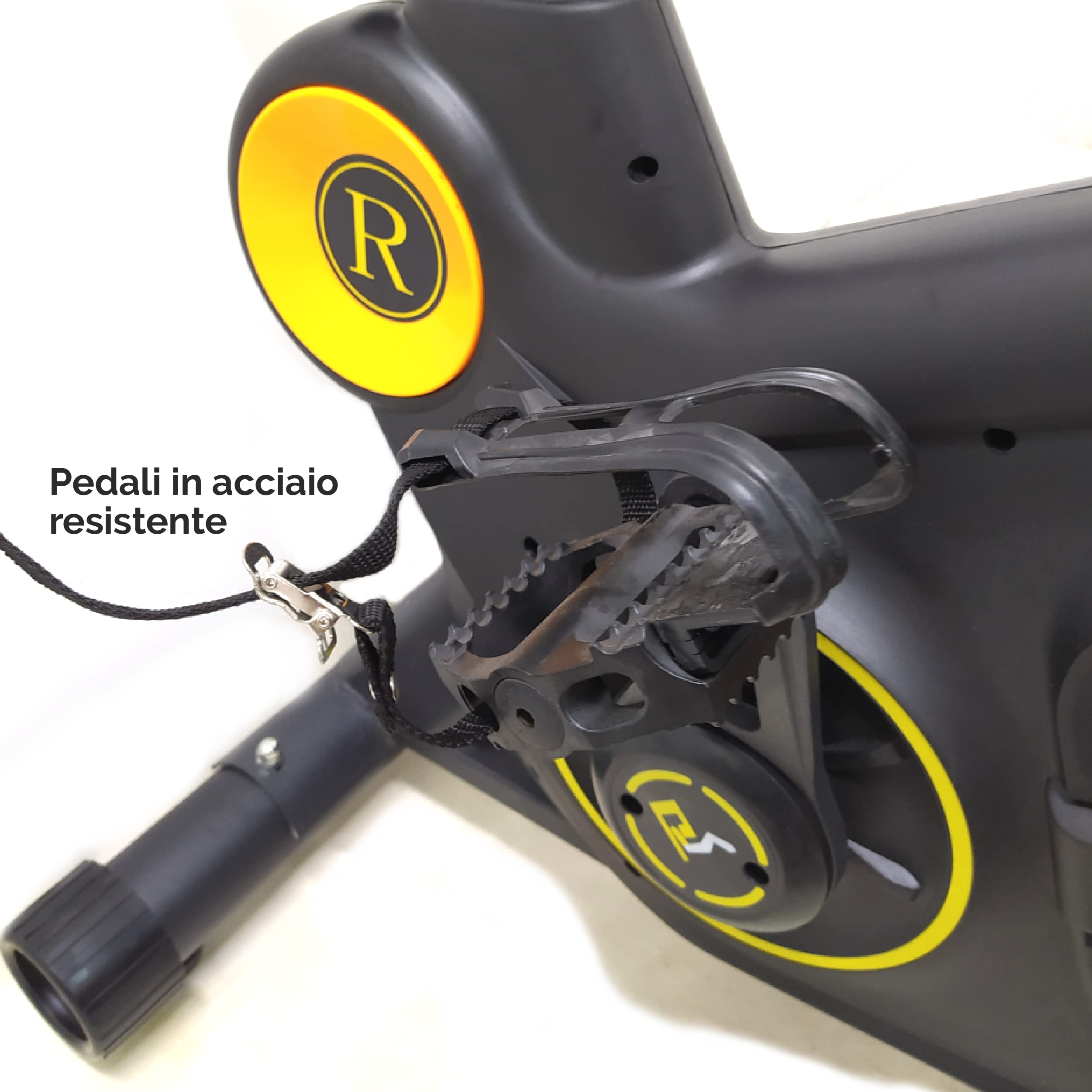 Indoor Bike Professionale con volano da 18 kg Bicicletta allenamento Indoor con Resistenza Regolabile Disco Inerziale 18kg