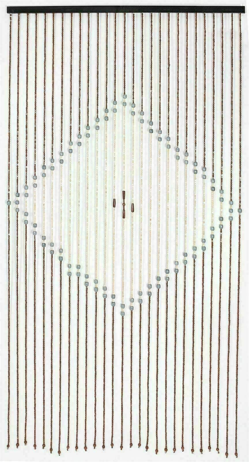 Retaaj Diamond Beaded Bamboo Curtain Beautiful Hanging String Caravan Wooden Door Summer Blind Fly Mosquito Curtain Screen Room Divider Home Decoration 180 X 90Cm (Diamond)