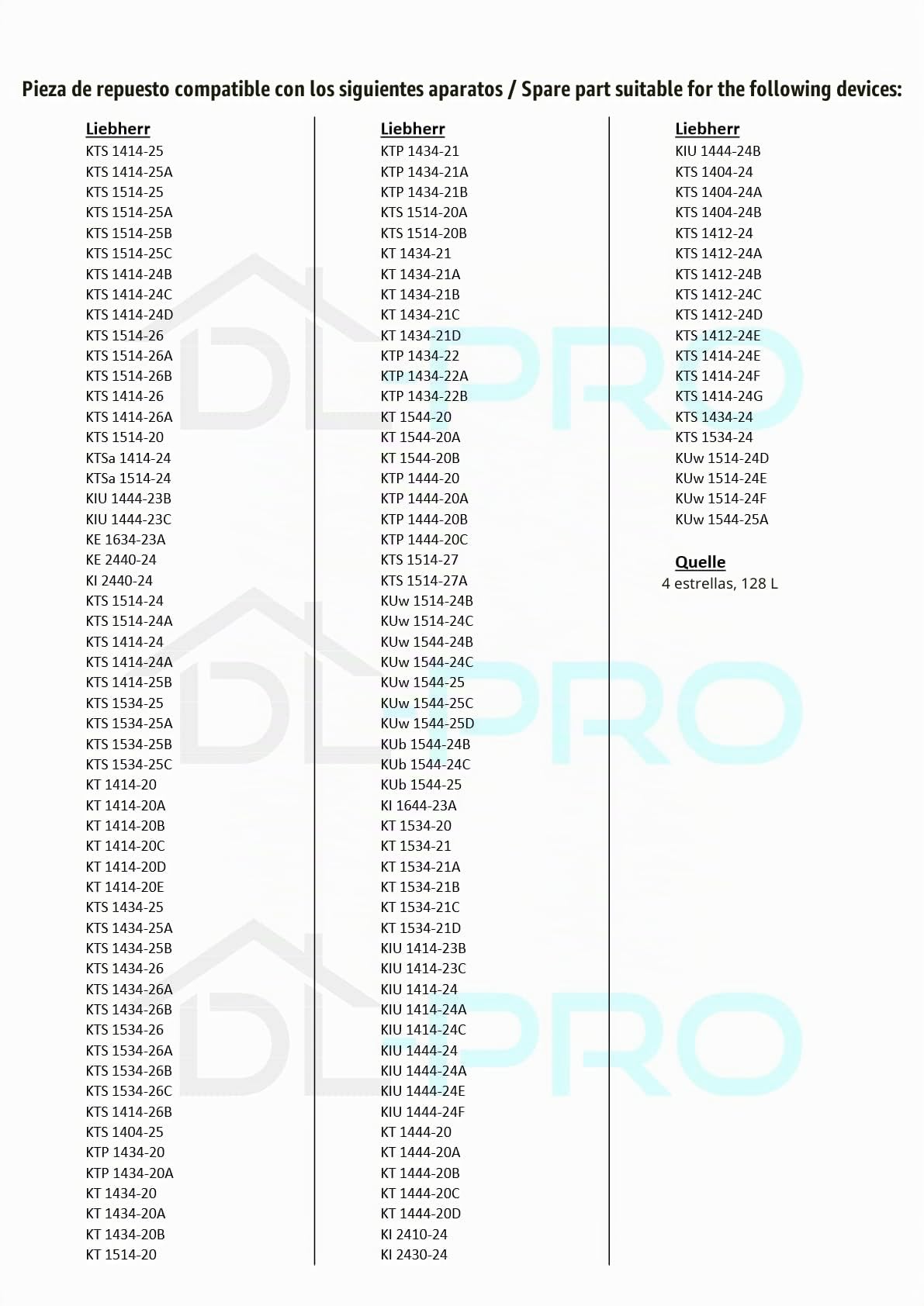 DL-pro - Termostato compatible con Liebherr 6151188 Ranco K59-L2684 K59L2684 - Termostato de refrigeración para nevera