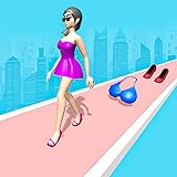 stylish fashion model. Perfect Beauty Queen Body Catwalk Challenge - Rich Fashion Fit Model Run Outfit Race