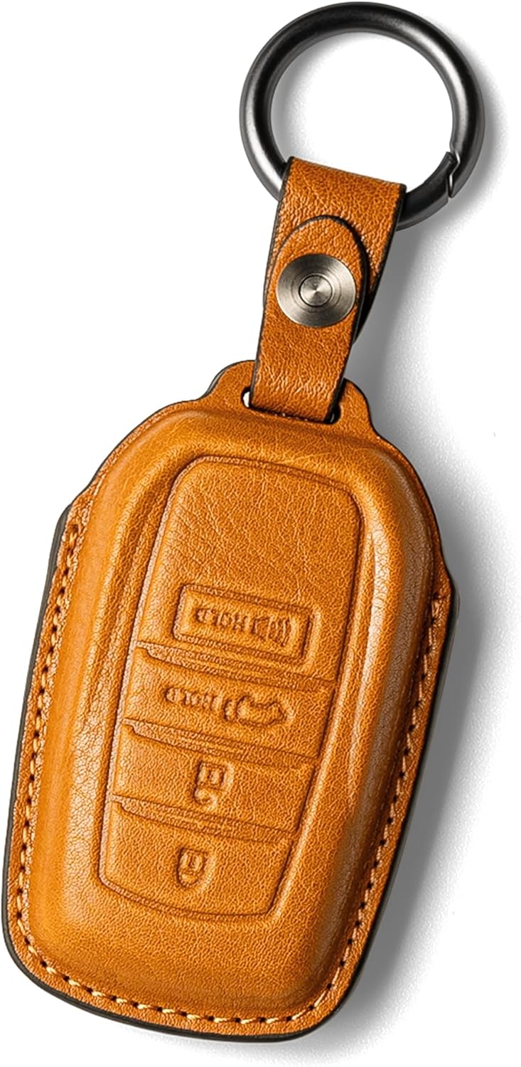 for Toyota Key Fob Cover Leather car key case fits 2027 2026 2025 2024 Grand Highlander Camry Crown signia Highlander Venza Land cruiser accessories