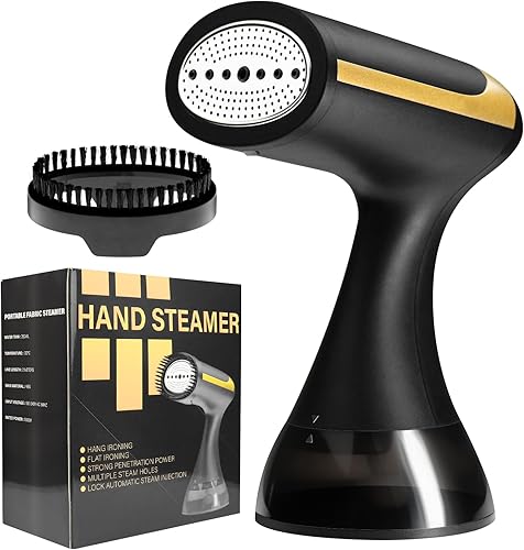 Luodita Vaporizador portátil para ropa, vaporizador de viaje para ropa, tanque de agua desmontable, potente removedor de arrugas de tela de 1500 W