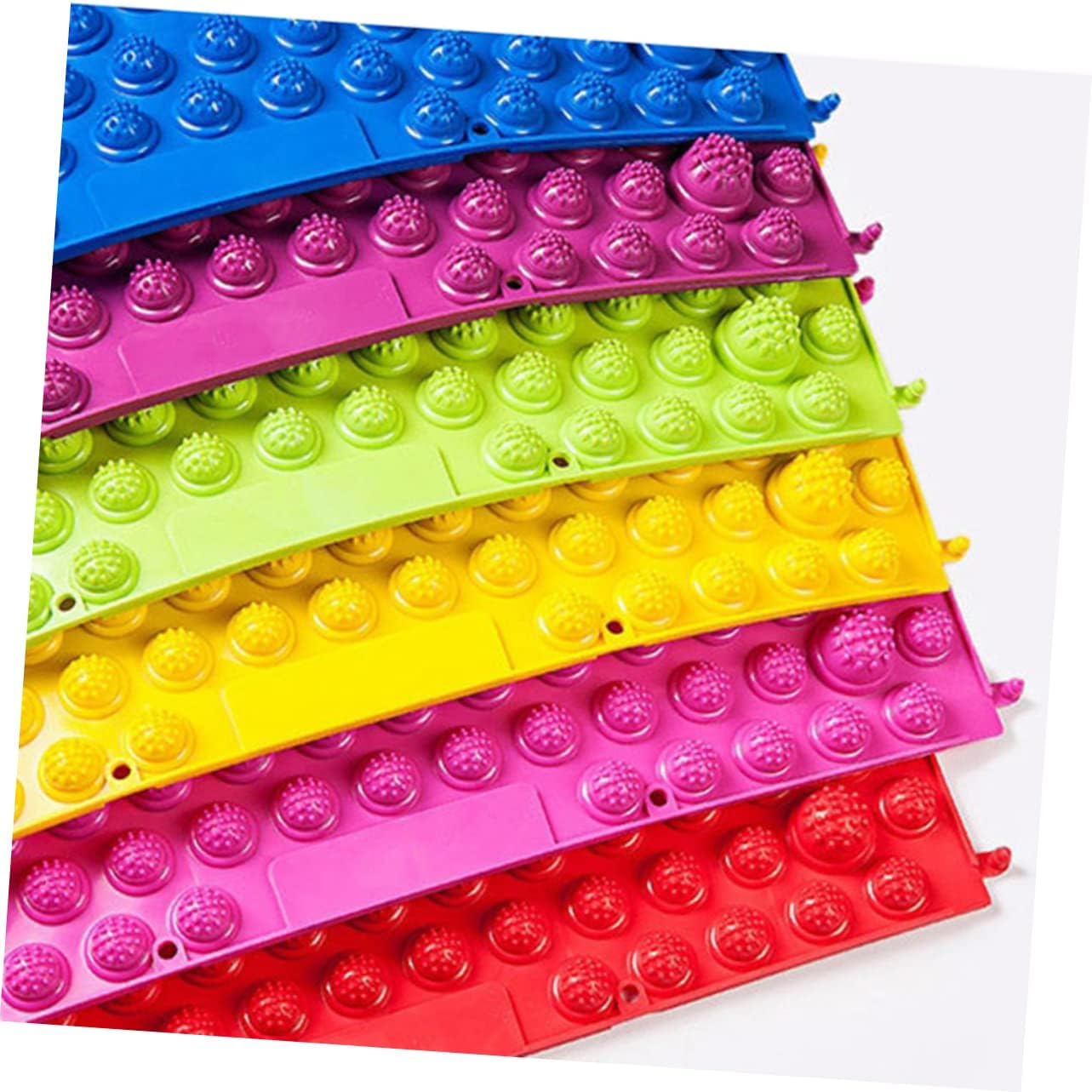 Healifty Reflexology Foot Mat Healthy Reflexology Foot Mat Massage Pad Toe Pressure Relief Acupoint for House Office 2pcs