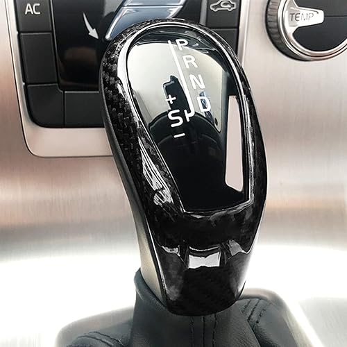 Miniatura 4 de JUPIZEUS Fibra de carbono, compatible con Volvo, perilla de palanca de cambios para Volvo XC60 XC90 S60 V60 S90 V90 S80 V40 XC70, accesorios
