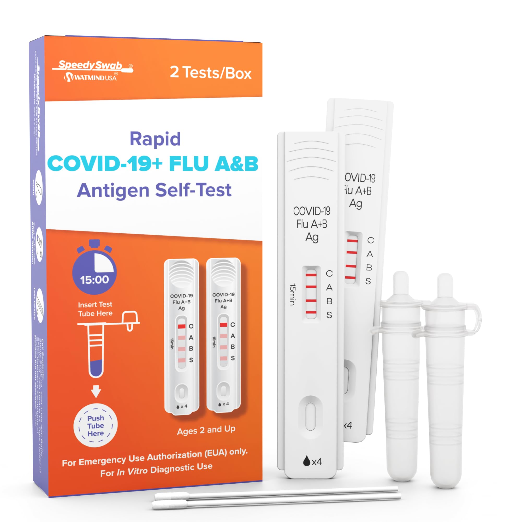 Speedyswab COVID-19, Flu A&B 3-in-1 Antigen Rapid Test