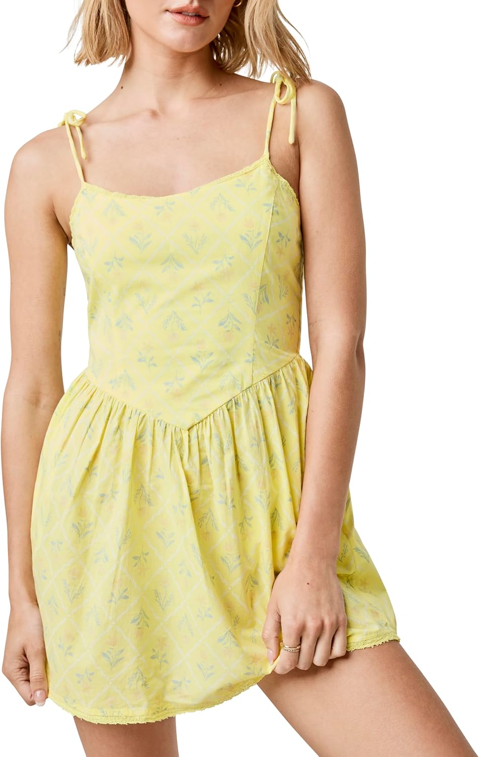 florence by mills Women's Cabana Dreams Collection Fit & Flare Dress with Lace Trim - Image 2