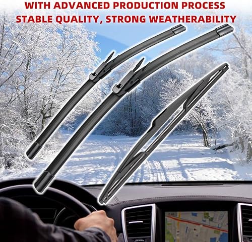 Miniatura 5 de 3 limpiaparabrisas delantero y trasero de 28, 22 y 14 pulgadas, repuesto para Opel Zafira B Mk2 2005-2011, limpiaparabrisas de equipo original, que