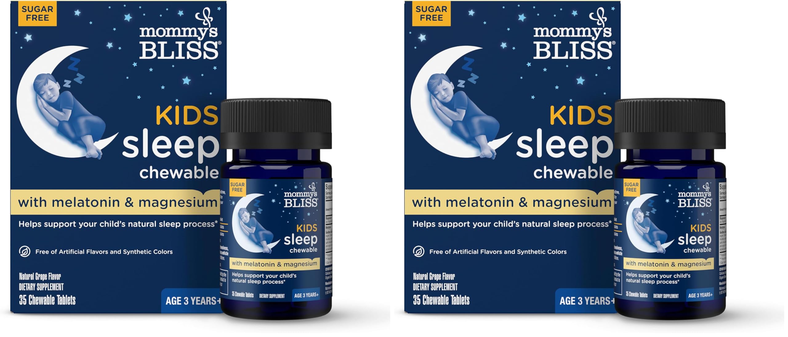 Mommy's Bliss Kids Sleep Support Melatonin Chewable, Grape Flavor, 35 Ct — Amazon image 9