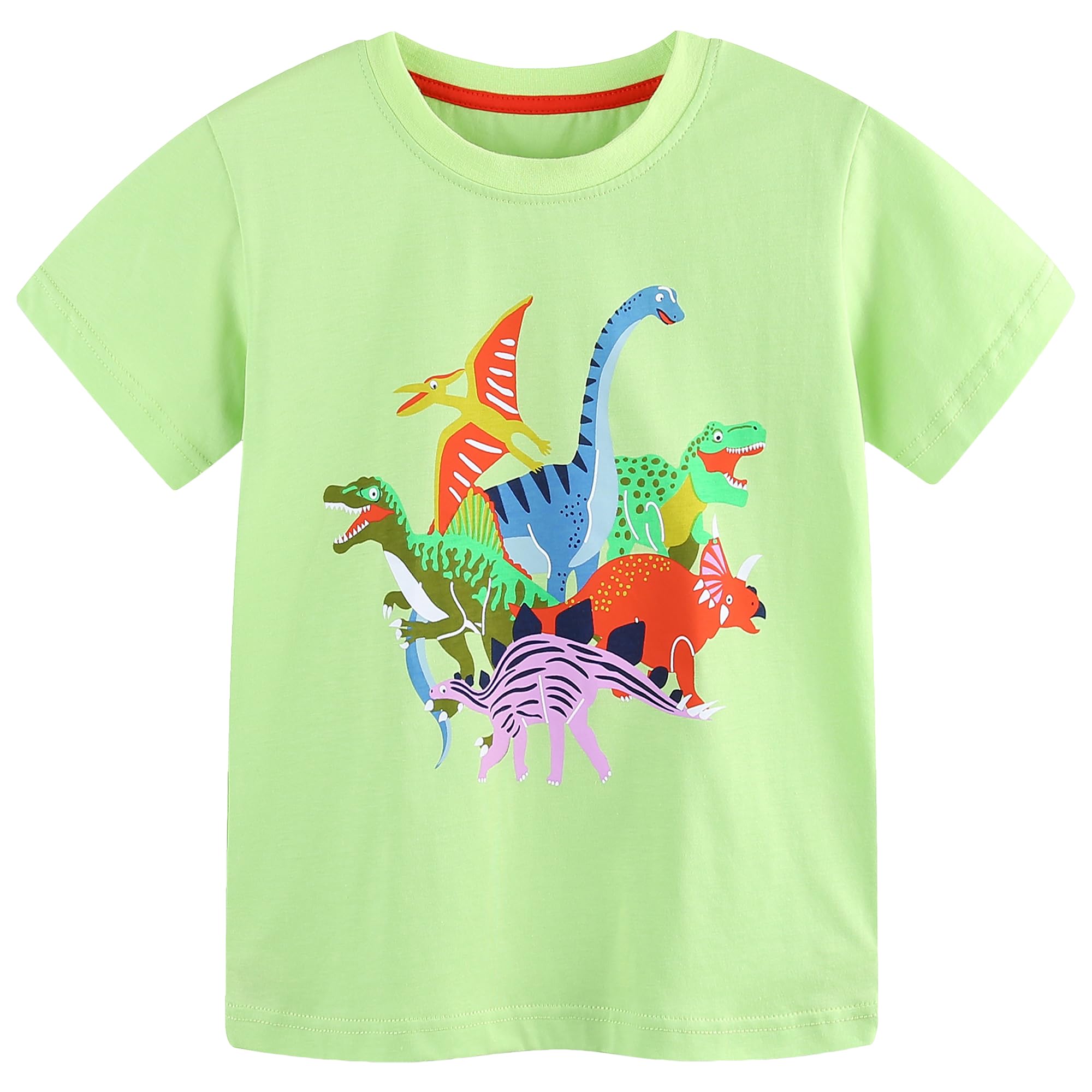 AIWUHE Toddler T Shirts Cotton Summer Tshirts Boys Girls Short Sleeve Tee Tops Casual Graphic Clothes Crew Neck Shirts 2-6Y