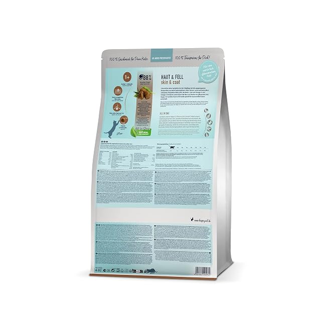 Foto 5 de 6 de Happy Cat 70600 - Care Skin & Fell - Comida Seca para Gatos con Pollo para Gatos sensibles a la Piel y Resaca