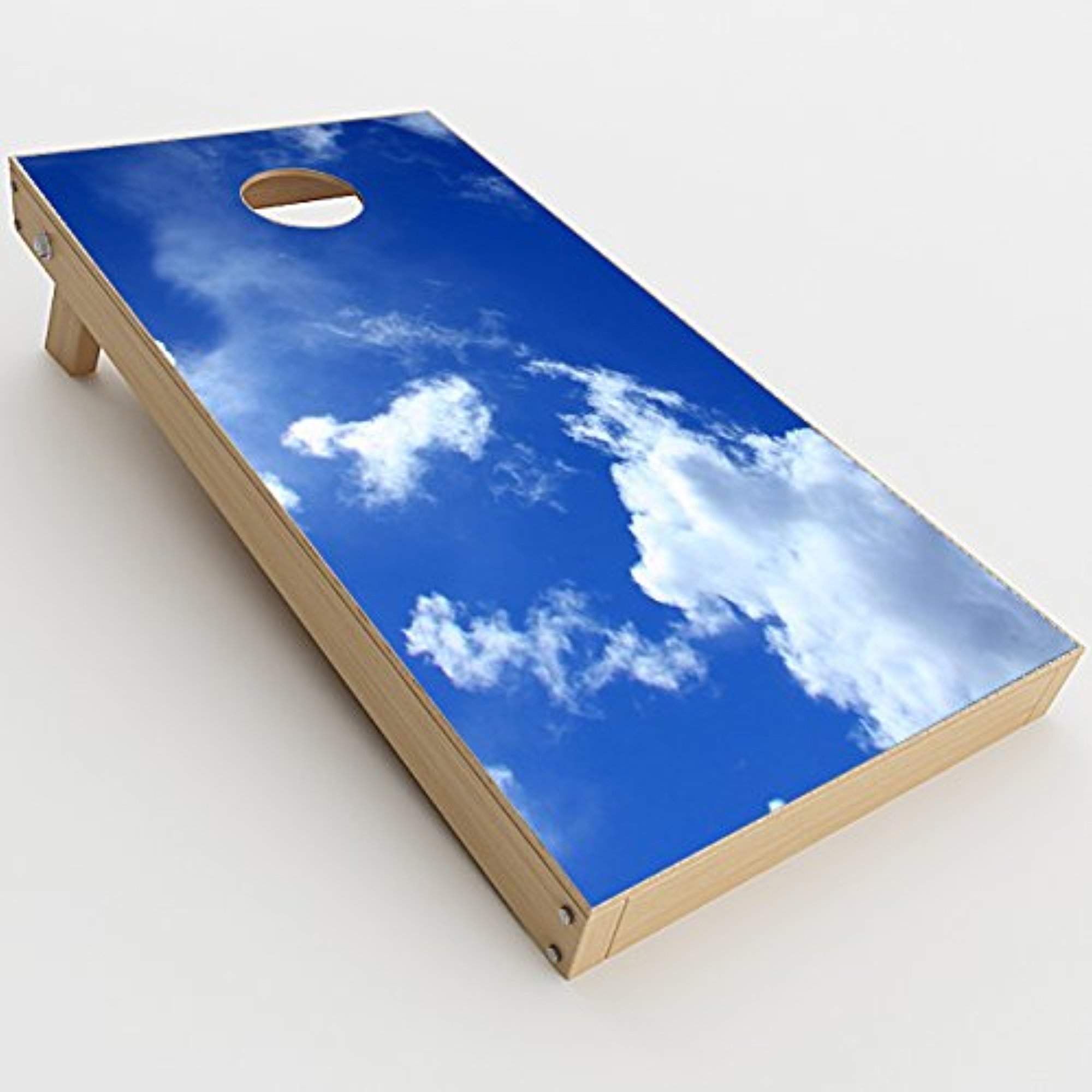 Skin Decal Vinyl Wrap for Cornhole Outdoor Game Bag Toss (2 x pcs. Skins only) / Sky