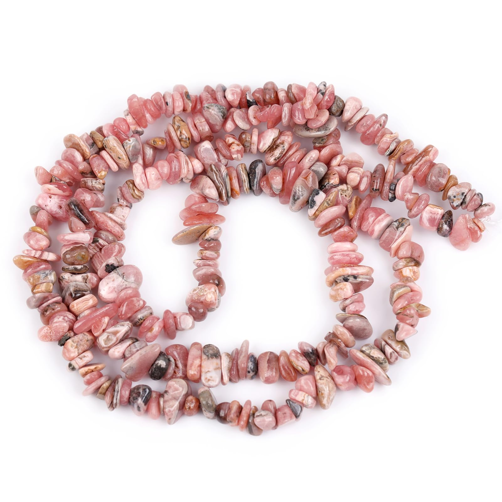 GM-INSIDE Rhodochrosit-Perlen Für Schmuckherstellung – 6mm, 38 Cm Strang, Natürlich Rosa, Glatt Poliert – DIY Halskette, Armband, Ohrringe