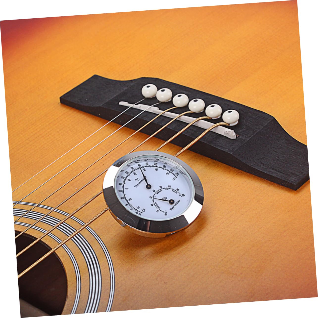 3 Piezas medidor de temperatura de violín fahrenheit termometro hygrometer thermometer temperatura termómetro medidor de humedad de violín higrómetro de violín Silver