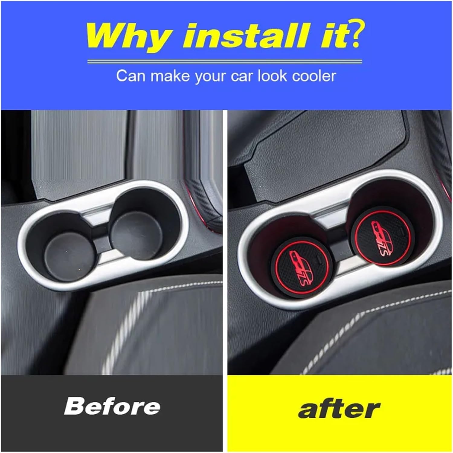 Compatible with MG ZS Door Groove Mat Anti-Slip mat Anti Slip car pad Non-Slip Carpet Door Interior car-Styling Accessories Decoration(8ledset)