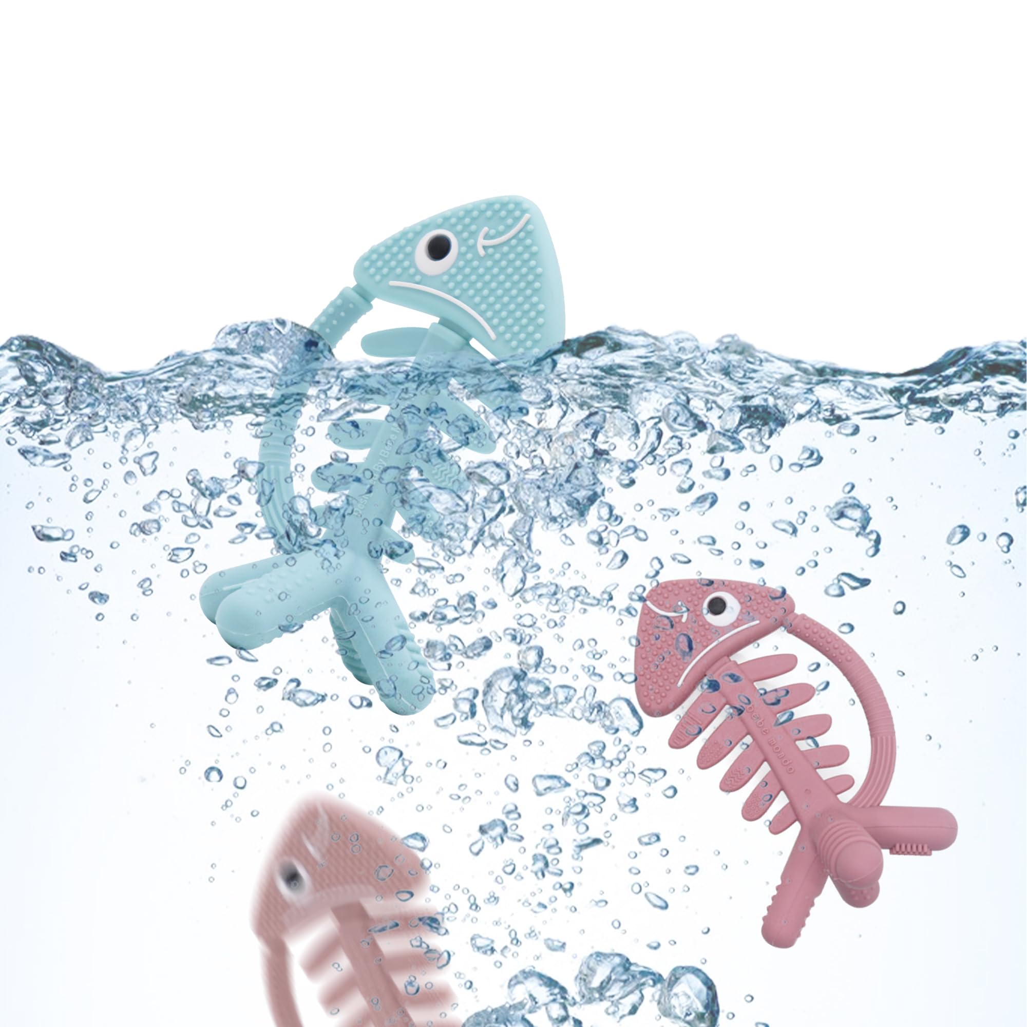 Amazon.com : 2PCs Bebe Mondo Fish Baby Teethers,3D Fish Teething