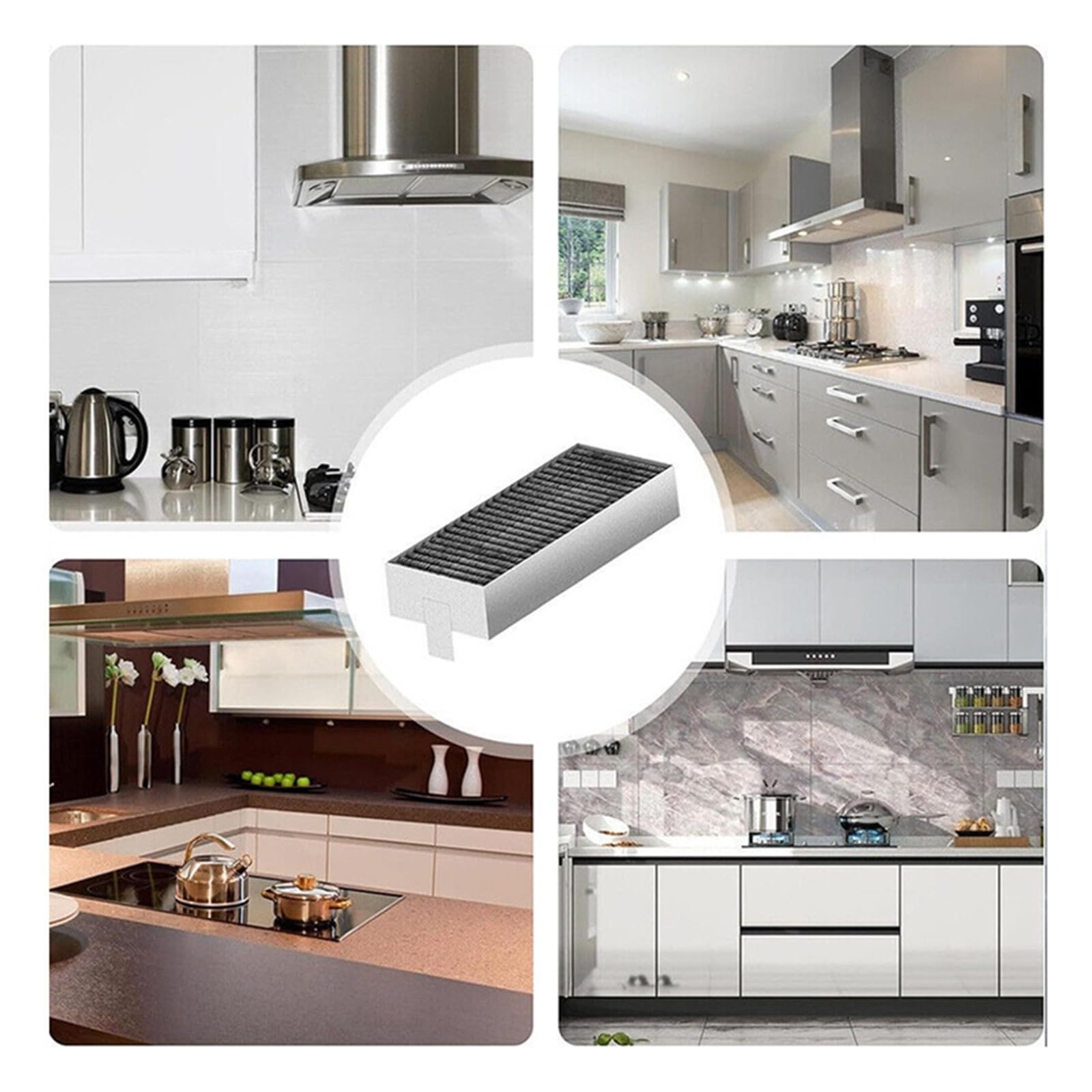 Filtro A 4 Pezzi for Cappe Da Cucina, Compatibile Con EMECE, Compatibile Con Siemens, 17004796 E Z9VR UD0 Hz9vr