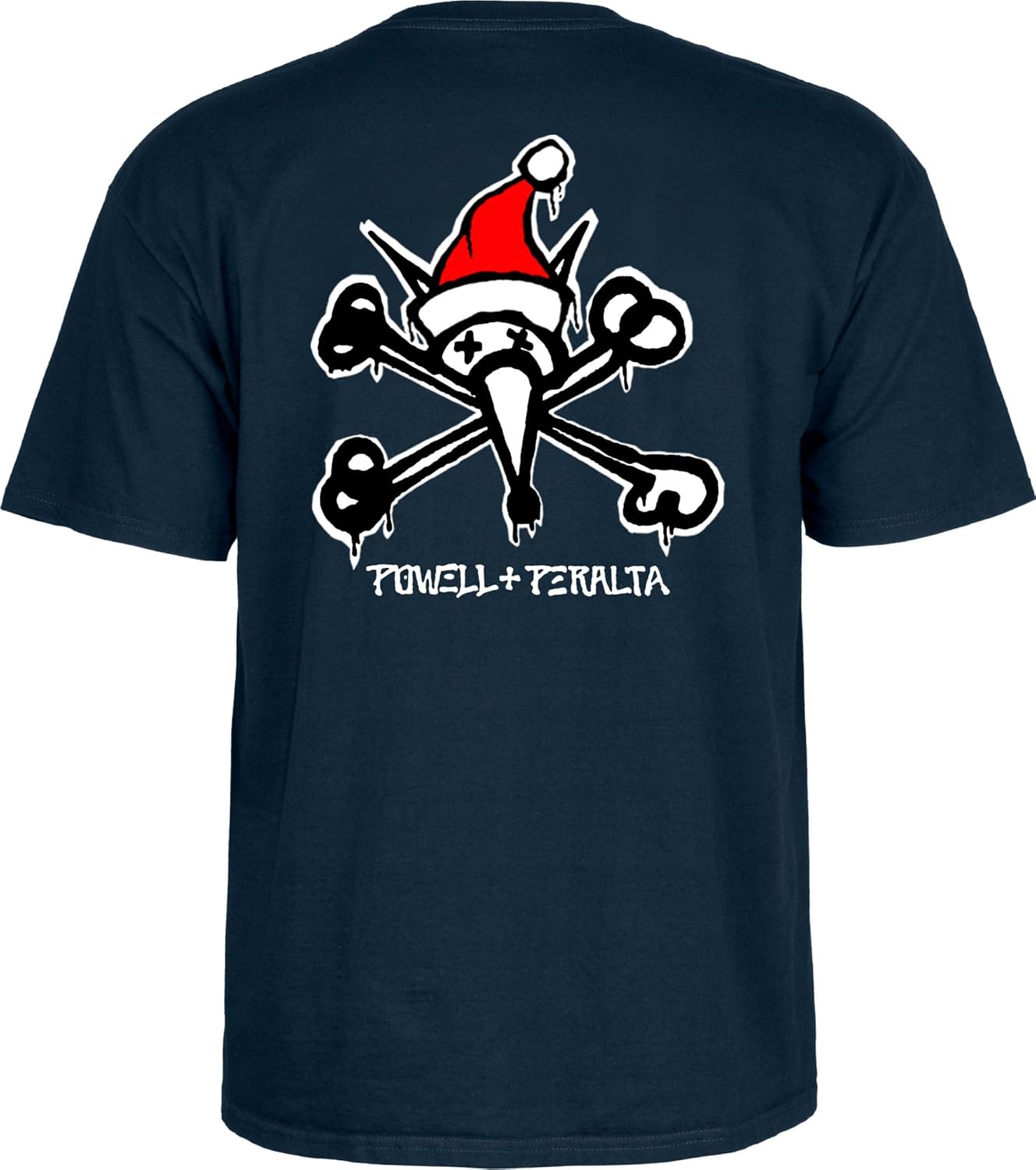 Powell Peralta Rat Bones Holiday '25 T-Shirt, Navy, Extra Large - Image 2