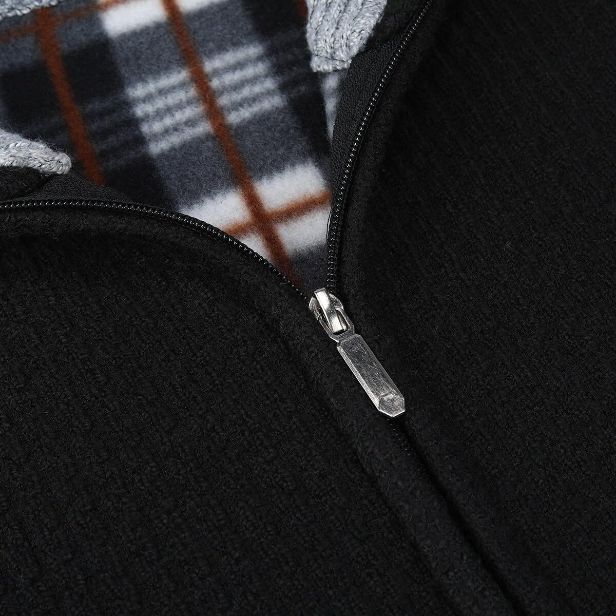 Allthemen Cardigan da Uomo con Cerniera con Colletto Rialzato Pollover Sweater Invernale Lavorato a Maglia
