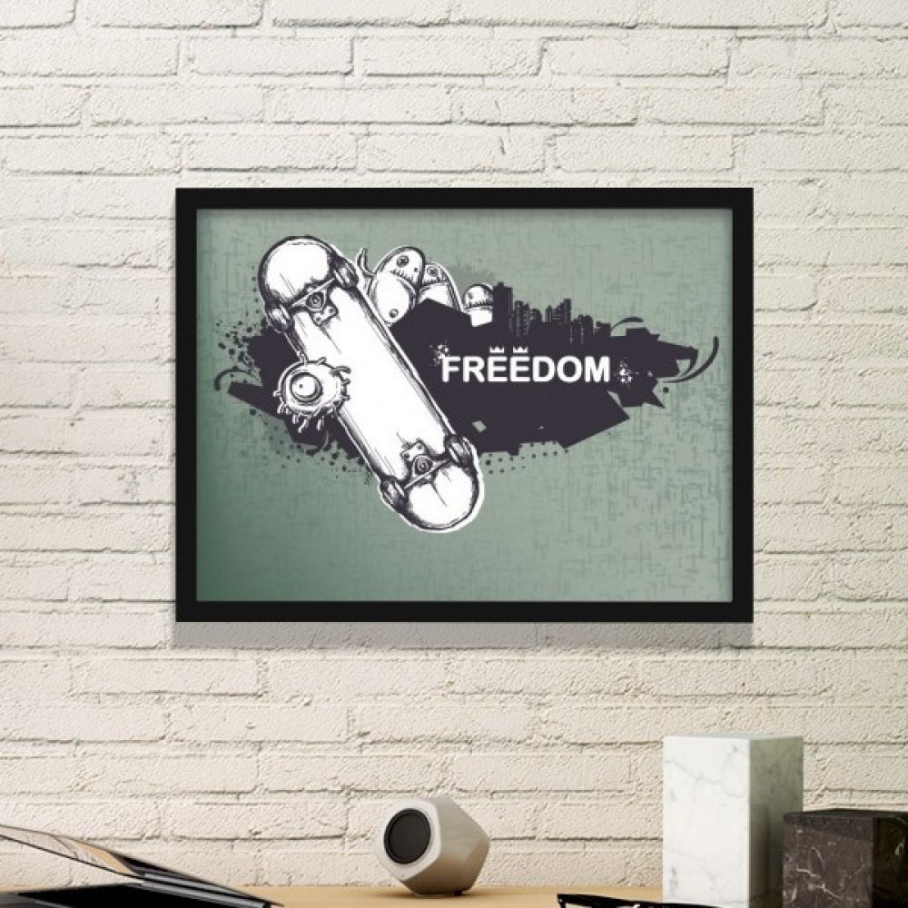 Cadre photo art prints liberté motif monstre graffiti pour tableau mural contemporain