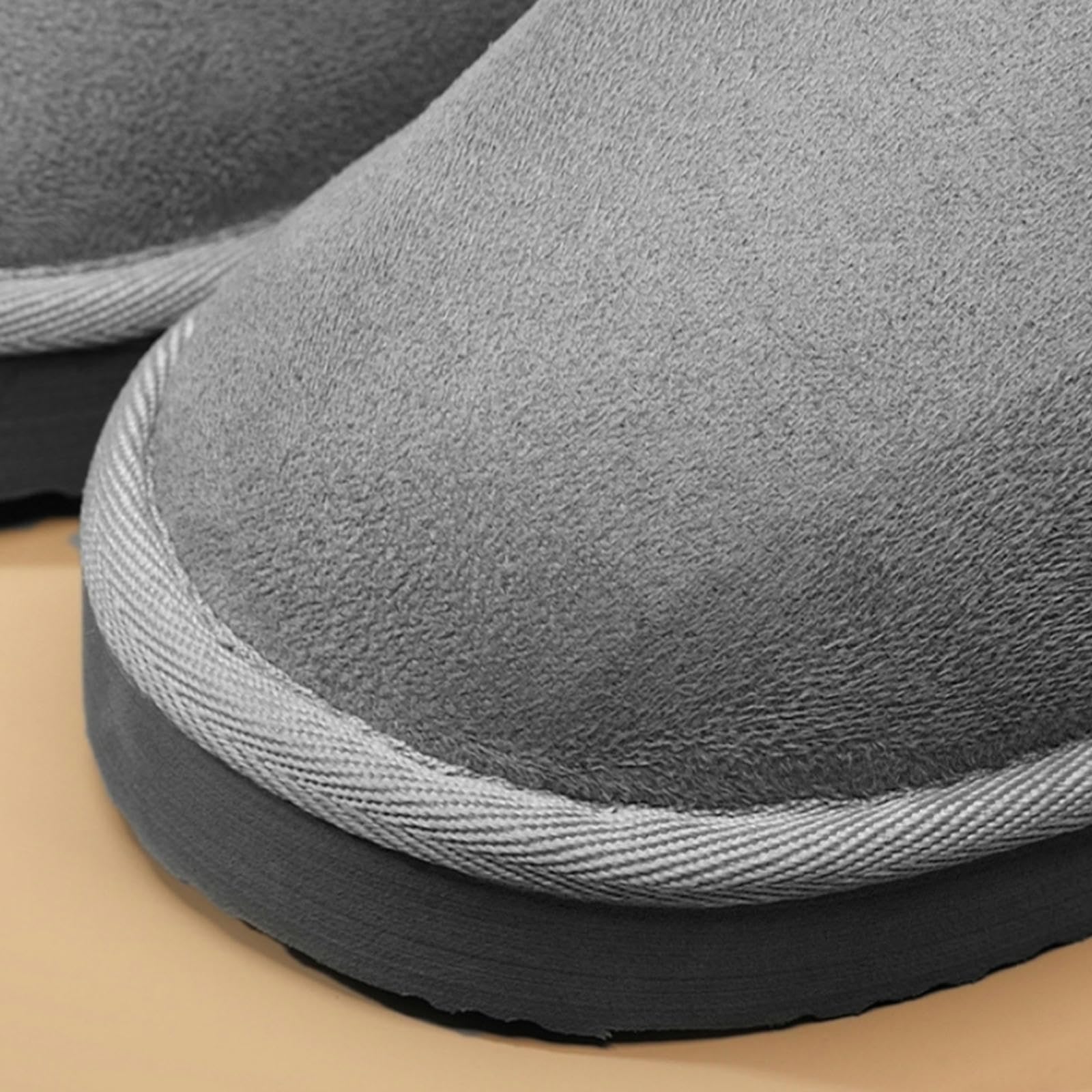 Pantofole Invernali Uomo Pantofole di Cotone per Gli Uomini, Casa Calda Coperta Peluche Spessa Suola di Coppia Casa Peluche Autunno E Inverno -Black-quarantacinque