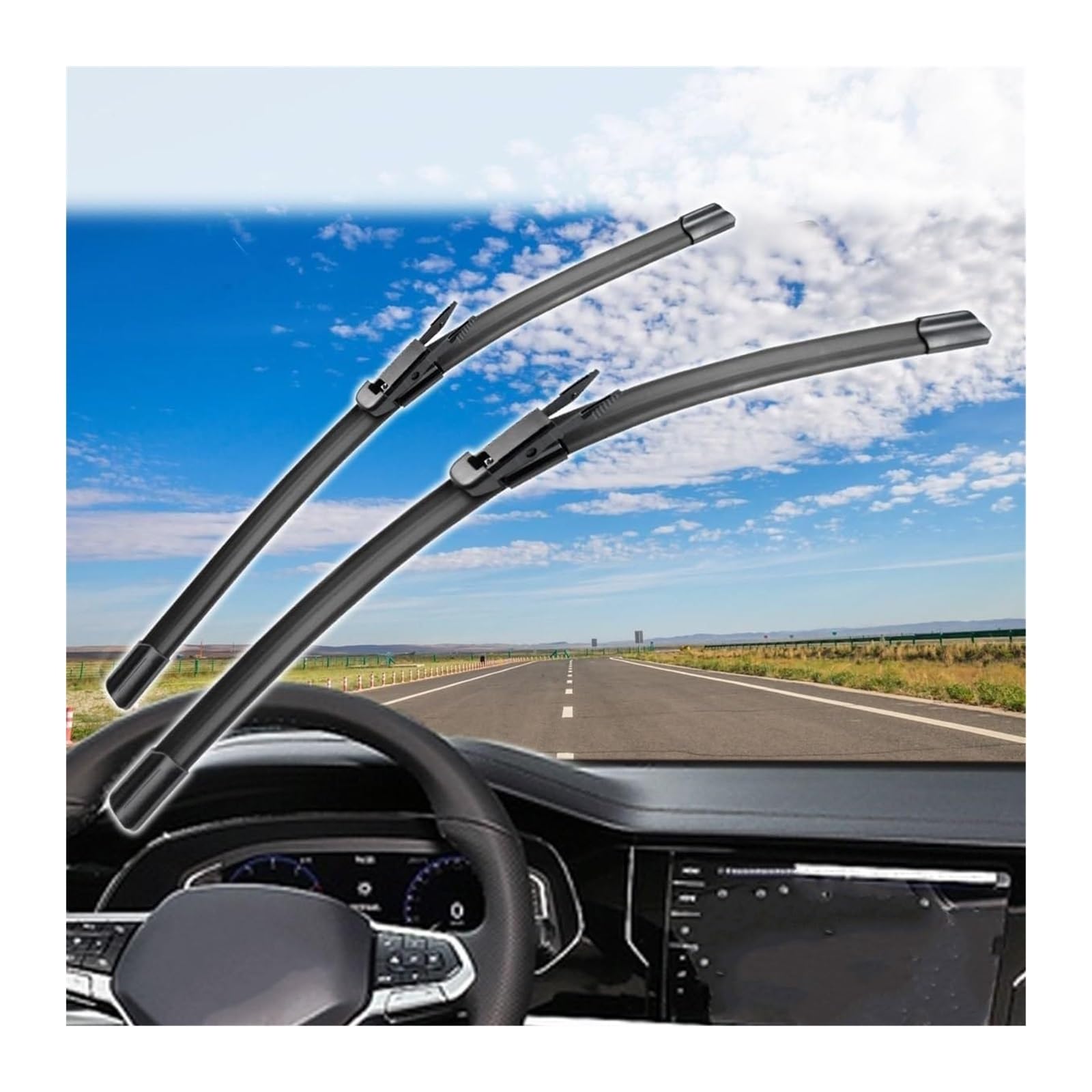 Para A3 S3 RS3 2005-2013 24"+19" Limpiaparabrisas Delanteros Parabrisas Ventana Coche Brazo Limpiaparabrisas Delantero
