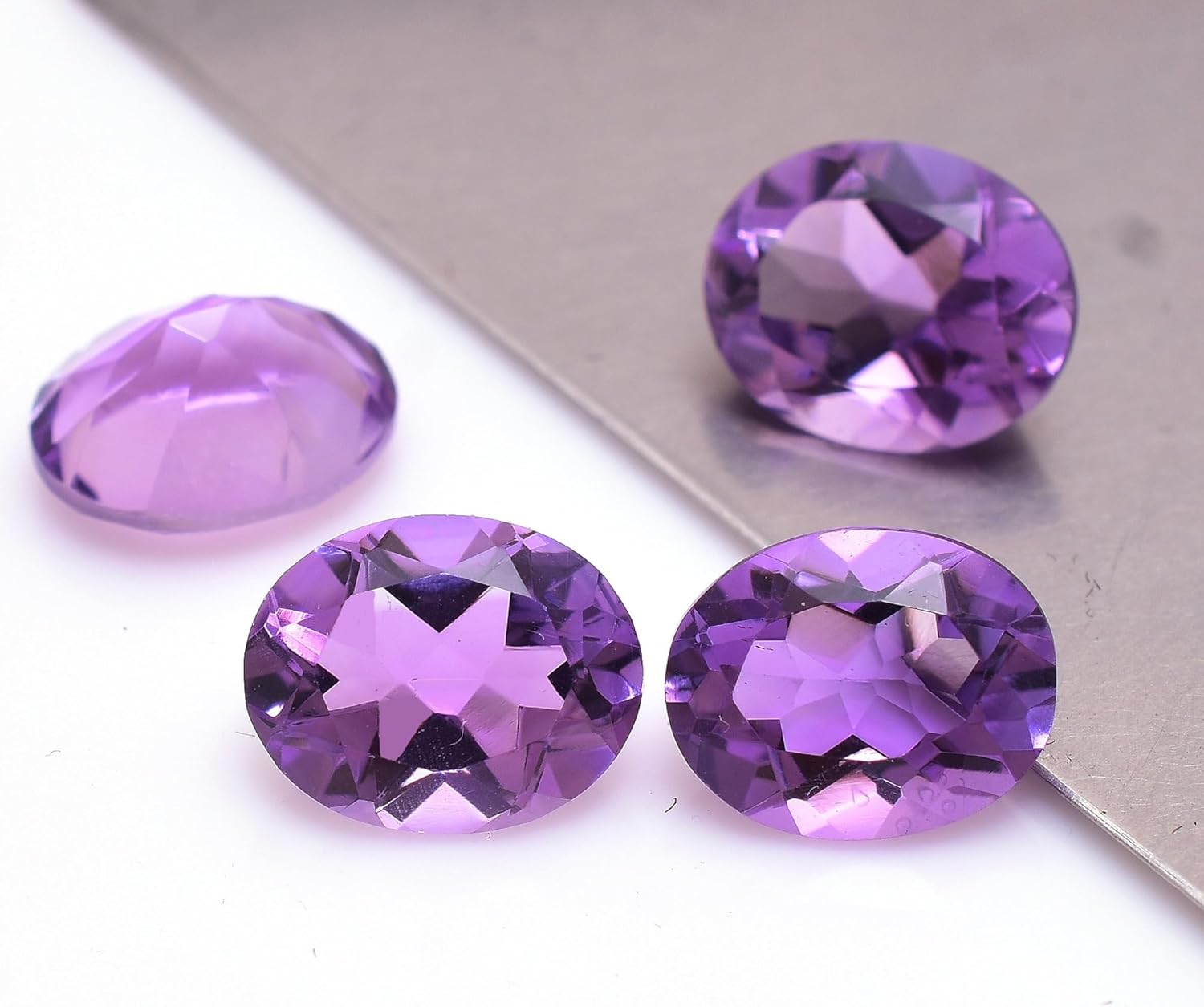 Natural Amethyst round pear oval faceted brilliant cut AAA quality loose calibrated gemstones for jewelry making