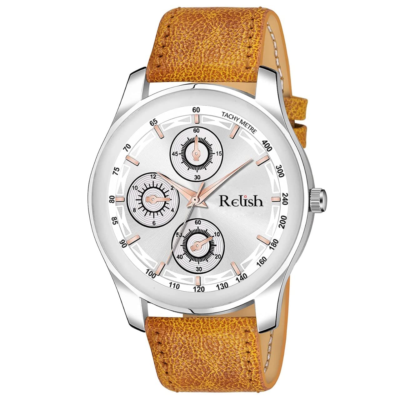 Relish Dual Tone Analogue Watch for Mens & Boys (Beige) (B09SGFP9JX) Amazon Price History, Amazon Price Tracker