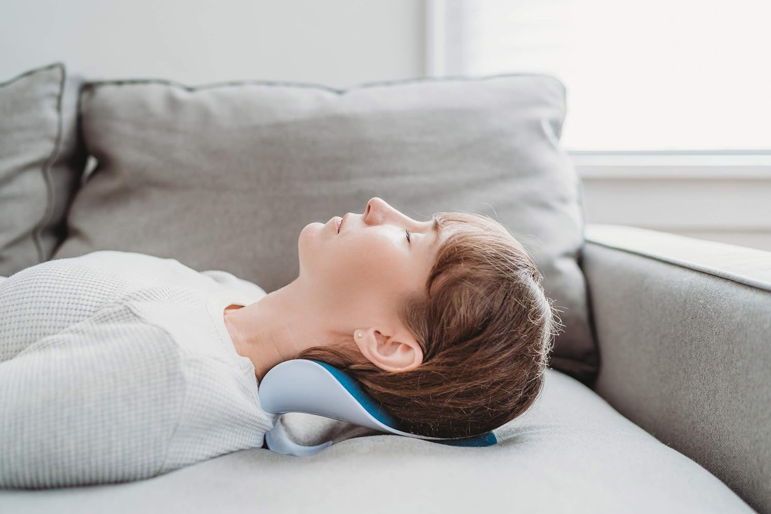 Kanjo Neck Pain Relief Support Cradle | Neck Cushion & Cervical Traction Device| Neck Alignment Cradle & Neck Rest for Relaxation and Pain Relief - Image 7