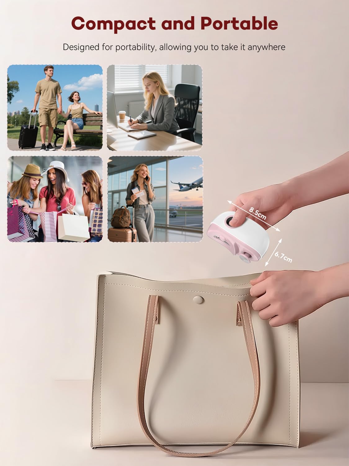 Cortauñas Eléctrico,2026 Nuevo Cortauñas y Pulidor Automático 3 en 1, 3 Velocidades Ajustables, Lluminación LED, Compartimento para Guardar las Uñas, Apto para Personas Mayores, Adultos y Niños (Rosa)