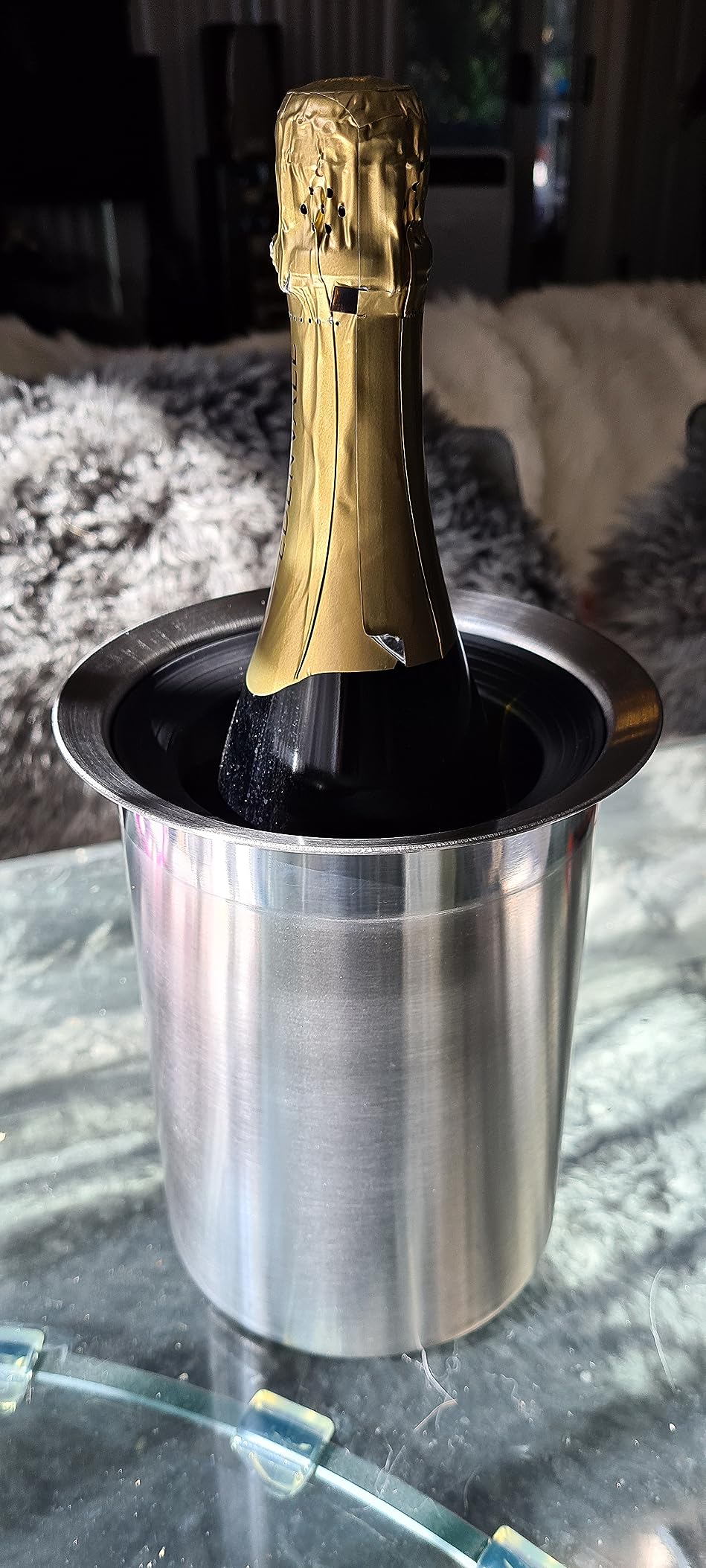 Oggi 7040 Wine Cooler with Freezer Inserts Silver