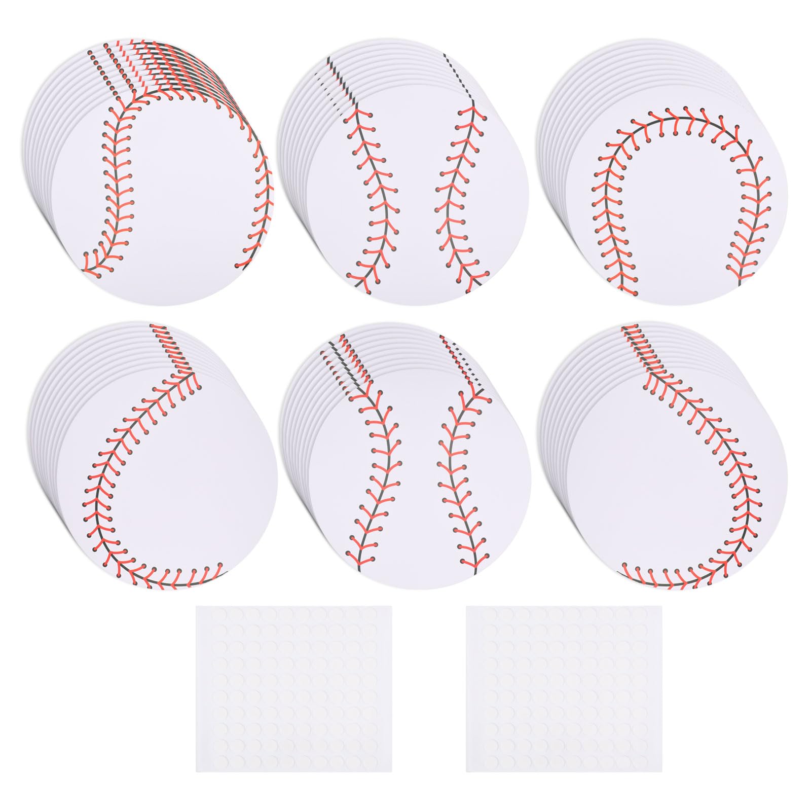 Découpes de baseball en papier pour décoration de fête d'anniversaire sportive