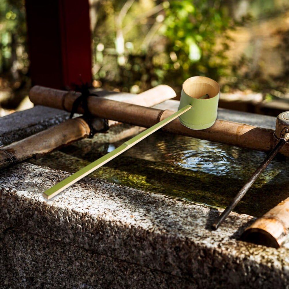 Herramientas Japonesas para Ceremonia del Té, Cuchara De Bambú con Largo, Cuchara De Té Natural, Cucharón De Té, Cuchara De Té De Madera, Cuchara De Cucharón De Madera, Cucharón De Agua De