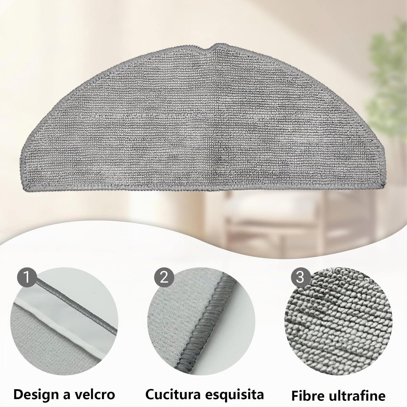 21 Pezzi Accessori per Tapo RV20 Max Plus / RV20 Max / RV30 Max Plus / RV30 Max Aspiratore, 1 Spazzola Principale, 4 Filtri, 4 Asciugamani, 6 Sacchetti di Polvere, 6 Spazzole Laterali