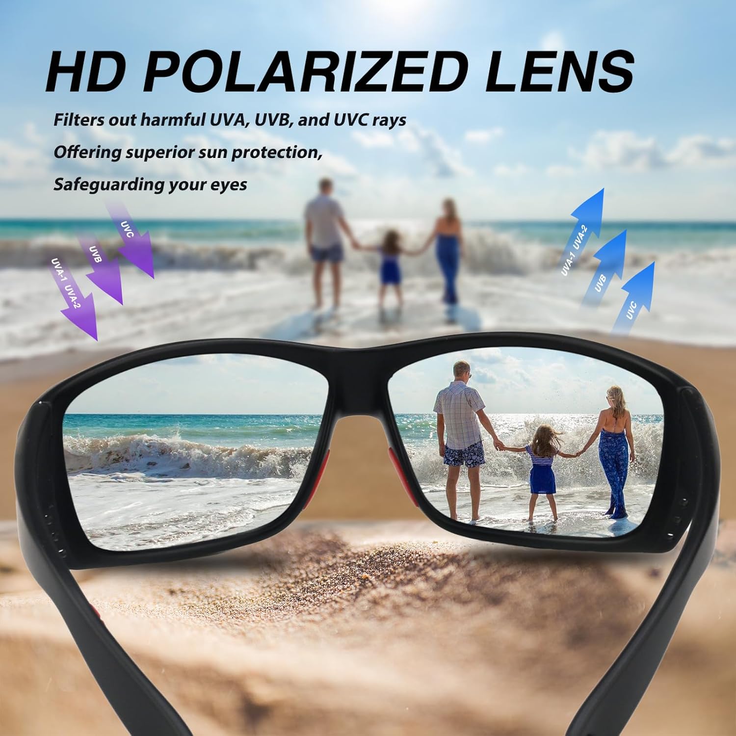 Floating Polarized Fishing Sunglasses for Men Women, Sailing Boating Gifts Beach Cool Style Glasses