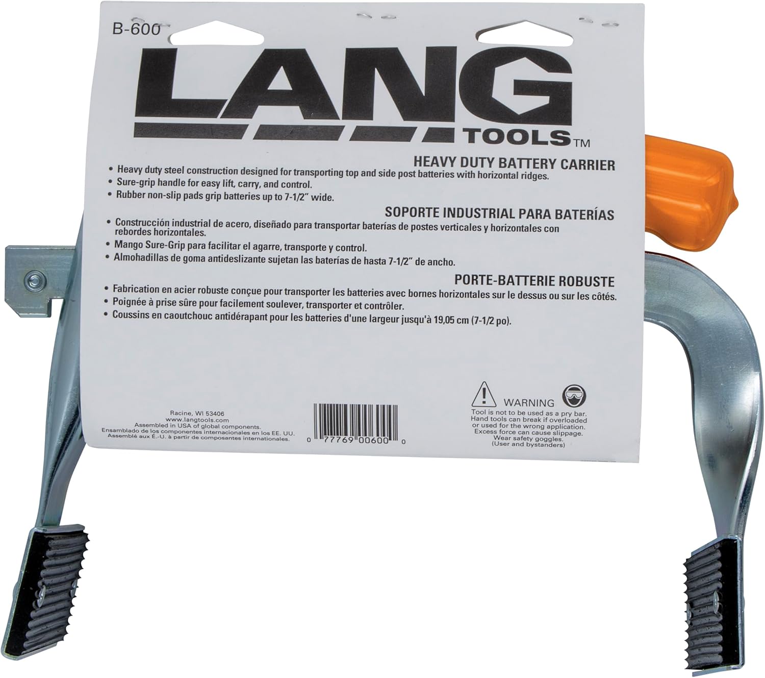 Lang Tools B-600 Heavy Duty Battery Carrier
