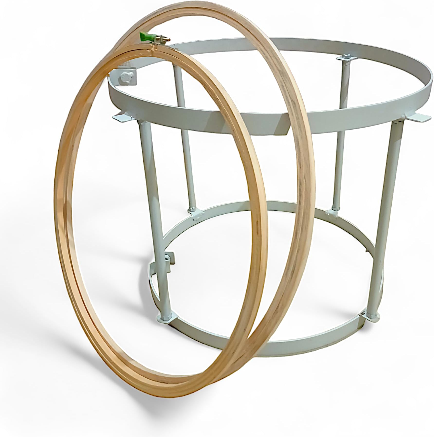 ADW CRAFT'S® Aari Embroidery 18” Stand| Aari Work Stand 18 inch Without Frame,aari Stand cot,aari kit,aari Material,aari Embroidery Stand Without Frame (2 in 1 Stand Set(with Wooden Frame))