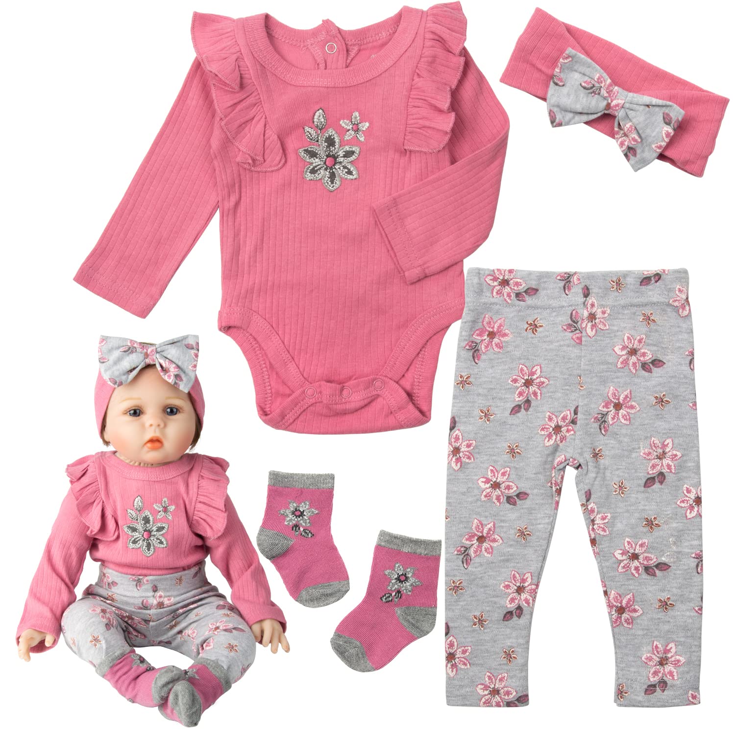 Reborn Baby Doll Clothes 20 22 Inch Pink Reborn Newborn