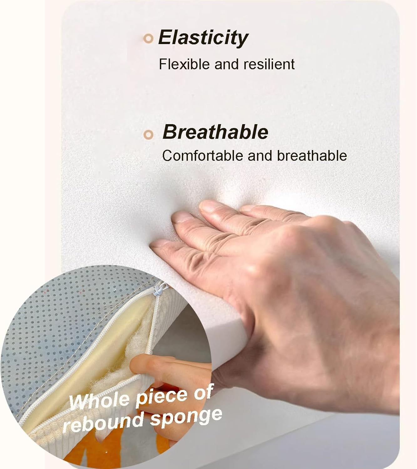 Modern Lounge Chair for Balcony Modern Comfortable Rocking Chair Rocking Recliner Chair Nursery Rocking Chairs for Adults for Living Room Bedroom Balcony Offices (Color : White, Size : No Pedal)