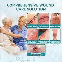 Vista 2 de Dimora Apósito para heridas de alginato de calcio, parches de 4 x 4 pulgadas, 10 almohadillas estériles individuales, gasa suave y altamente