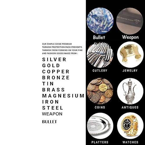 Miniatura 4 de Sunday 7 VCI - Bolsa de embalaje resellable para prevención de óxido, antideslustre, con cierre de cremallera, para armas, joyas, sello de