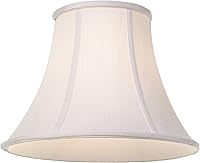 Vista 3 de Pantalla de lámpara de campana mediana blanca de 7 pulgadas superior x 14 pulgadas inferior x 11 pulgadas de inclinación x 10.5 pulgadas de alto