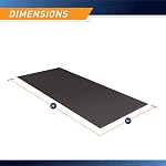 Marcy Fitness Equipment Mat and Floor Protector for Treadmills, Exercise Bikes, and Accessories