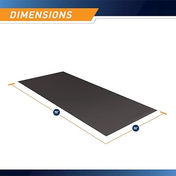 Marcy Fitness Equipment Mat and Floor Protector Compatible for Treadmills, Elliptical, Exercise Bikes, Stationary Cycles and Accessories