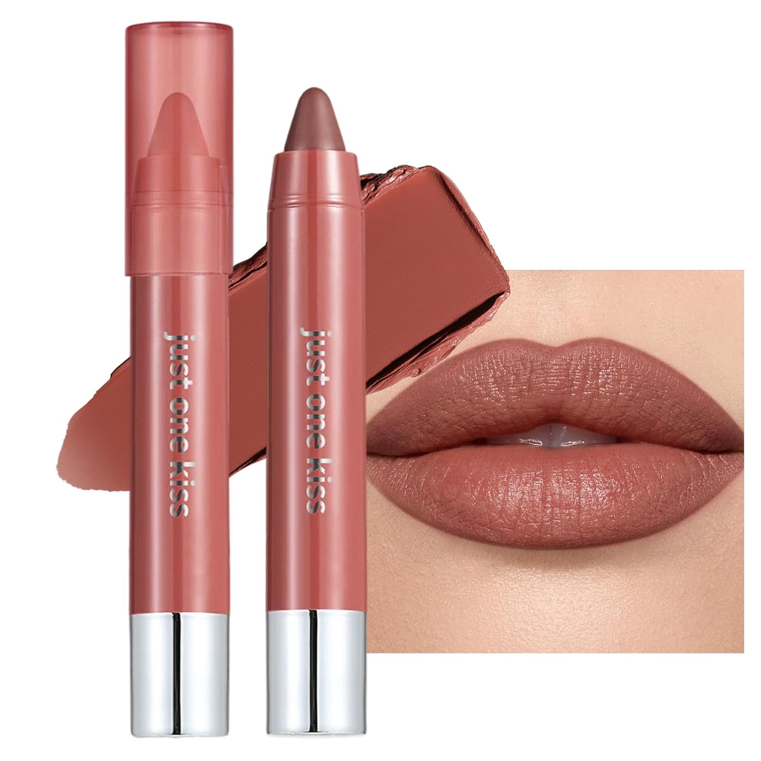 Mocha Rosewood Cream Lipstick - Hydrating Lip Crayon for Women