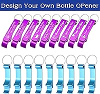 Vista 4 de Abrebotellas personalizado con texto y logotipo, abridor de botellas grabado, llavero personalizado para abrebotellas para recuerdos de boda