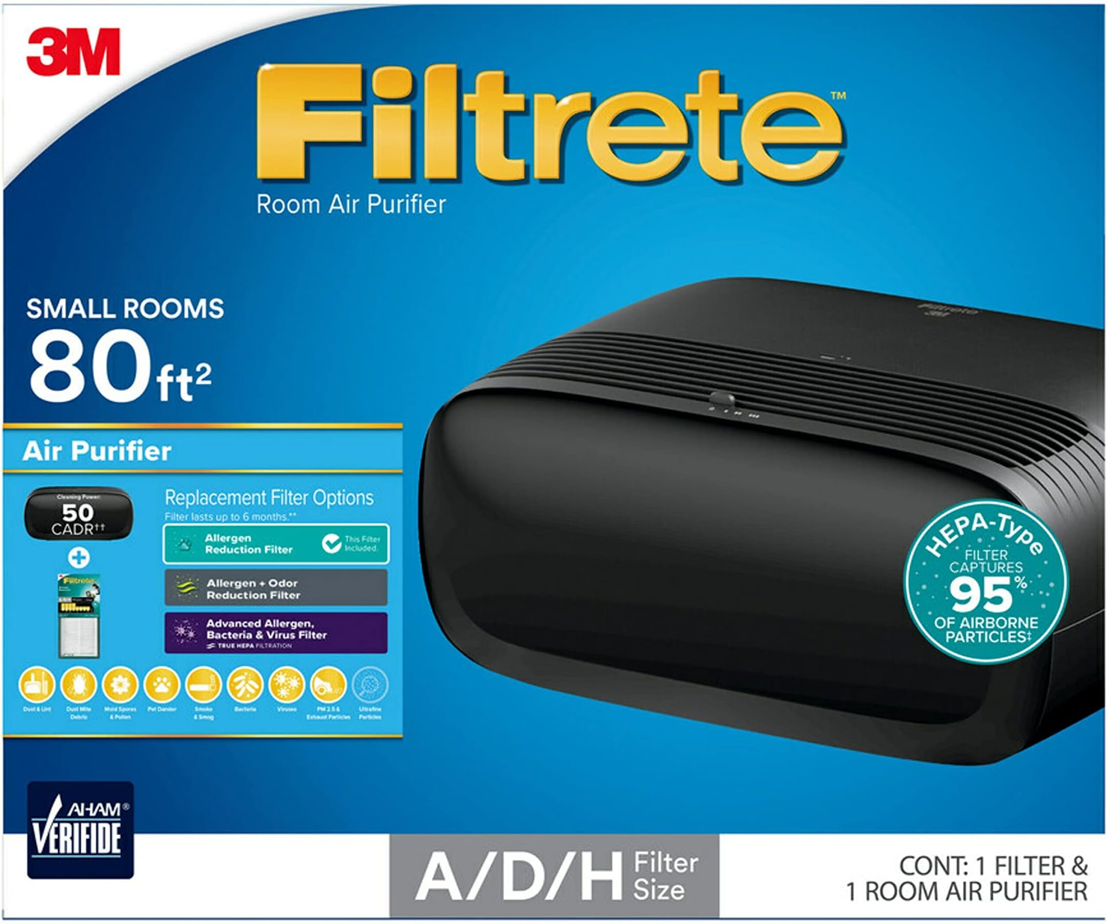 Filtrete Room Air Purifier for Small Rooms