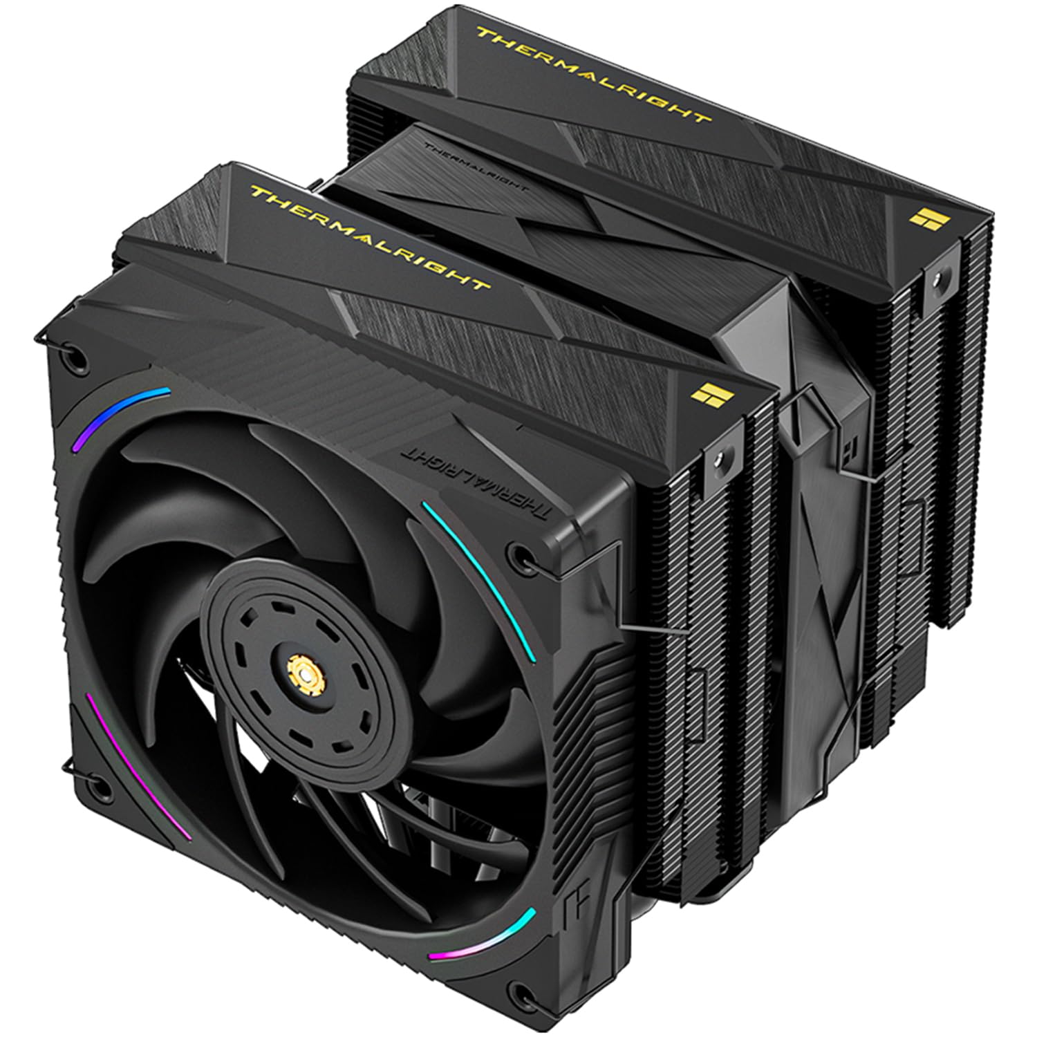 Thermalright Royal Pretor 130 Ultra Black CPU Air Cooler, PC Double Towers Cooler,High Performance 7 Heat Pipes CPU Cooling, Black Brushed Top Cover,for AM4/AM5, Intel lga1851/1700/1150/1151/2011