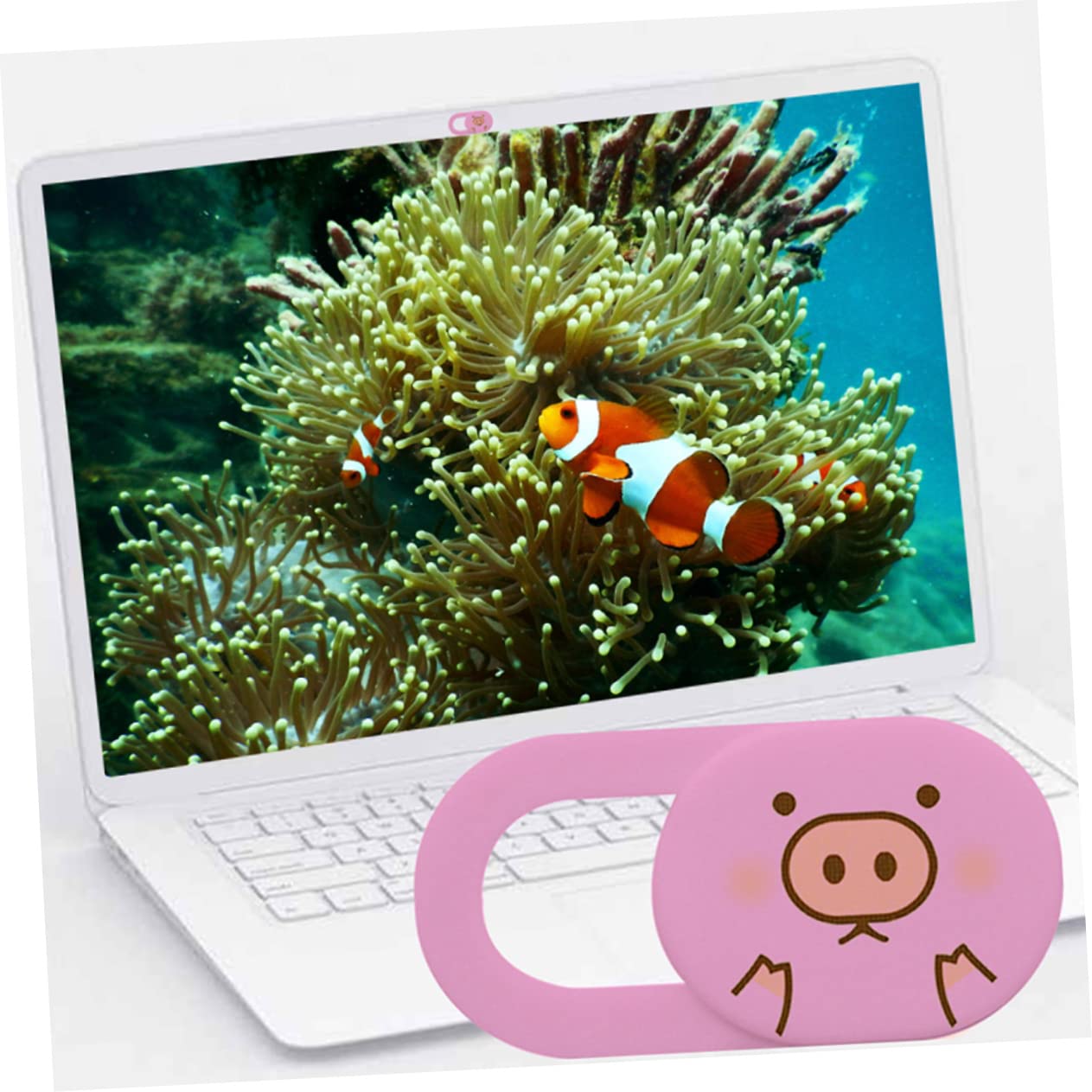 UKCOCO Cubierta Webcam Deslizante Rosa Ultra Delgada de Abs para Portátil y Móvil Protección de Privacidad Pack de 3 Unidades