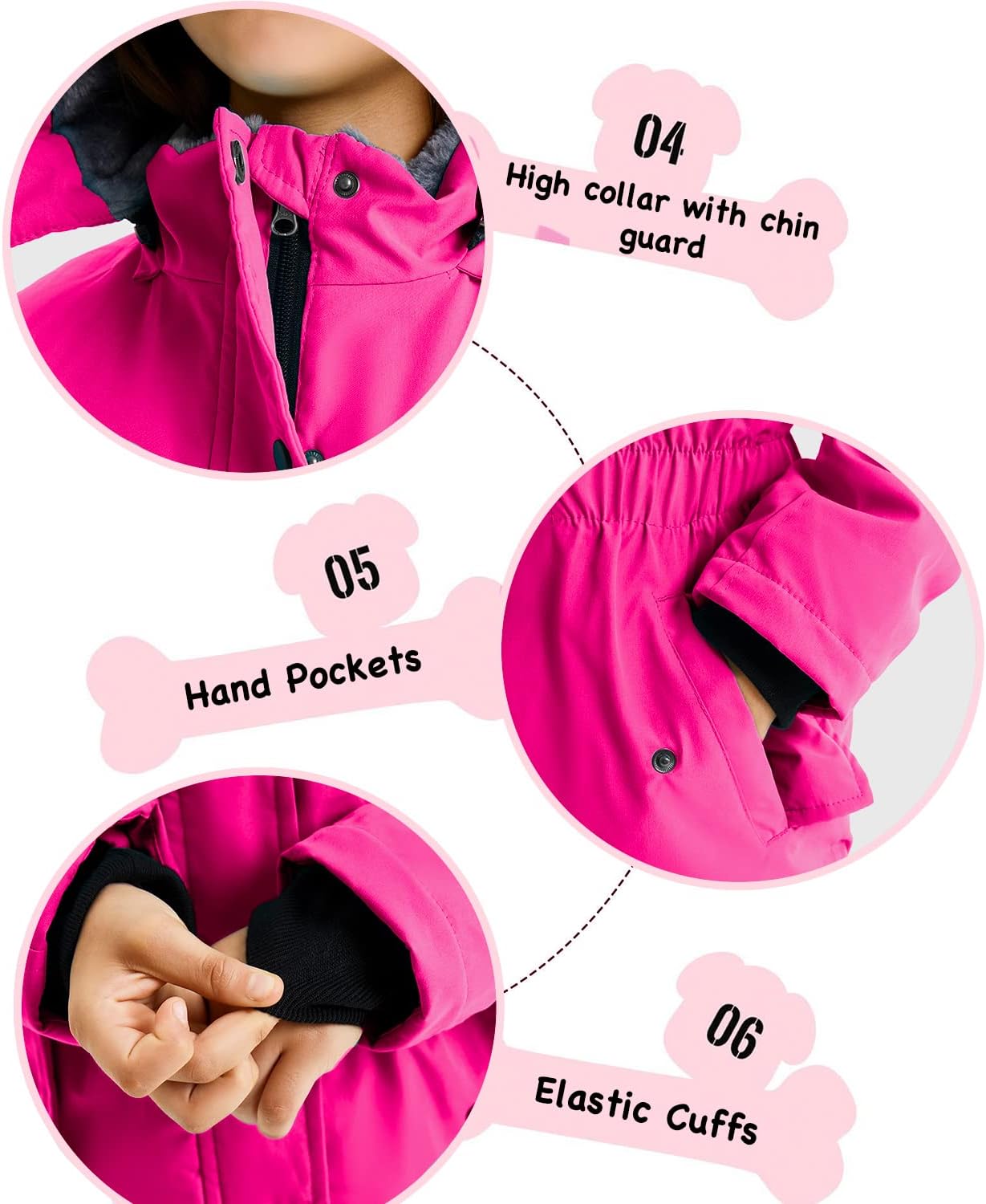 FARVALUE Girls' Long Winter Coats Warm Parka Lined Puffer Jacket Thicken Fleece Hooded Coat with Fur Collar for Girls - Image 6