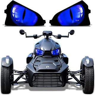 AMR Racing Roadster Headlight Eye Graphics Decal Cover Compatible with Can-Am Ryker 2019-2022 - Eclipse Blue (AMR22380)